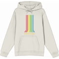 thumbnail image 2 of Colorful Lines Adult Sand Long Sleeve Hoodie-3XL, 2 of 3