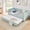 Cyan, variant on Full Size Gingham Upholstered Daybed, 3-in-1 Convertible Sofa Bed with Pull-Out Trundle and Side Storage Pockets, Multifunctional Furniture for Small Space & Various Room Layouts,Green