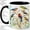 Black, variant on Watercolor Songbird Flock Coffee Mug, Spring Birds Mug, Morning Coffee Tea Cup for Home Office, Six Colorful Birds on Blossom Branches, Garden Nature Decor Art, Bird Lovers Women Men
