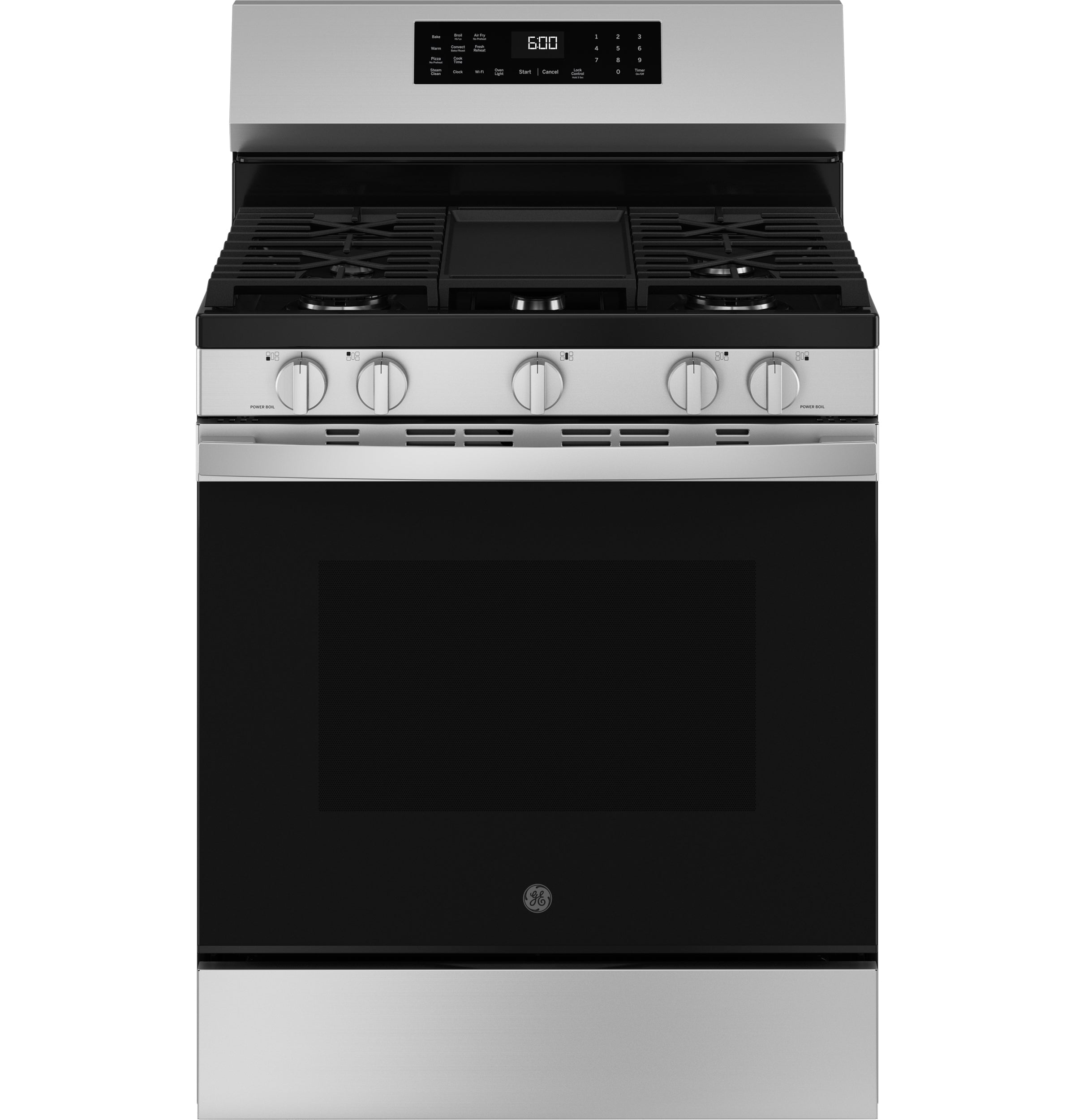 Mabe® 30" 120 V, 6 Burner Freestanding Gas Floor Range, Model JMA01758E7 in Silver Mercury Color