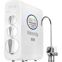Waterdrop G3P600 Reverse Osmosis System, 8 Stage Tankless Reverse Osmosis Water Filter, NSF/ANSI Certified, 2:1 Pure to Drain, Smart LED Faucet