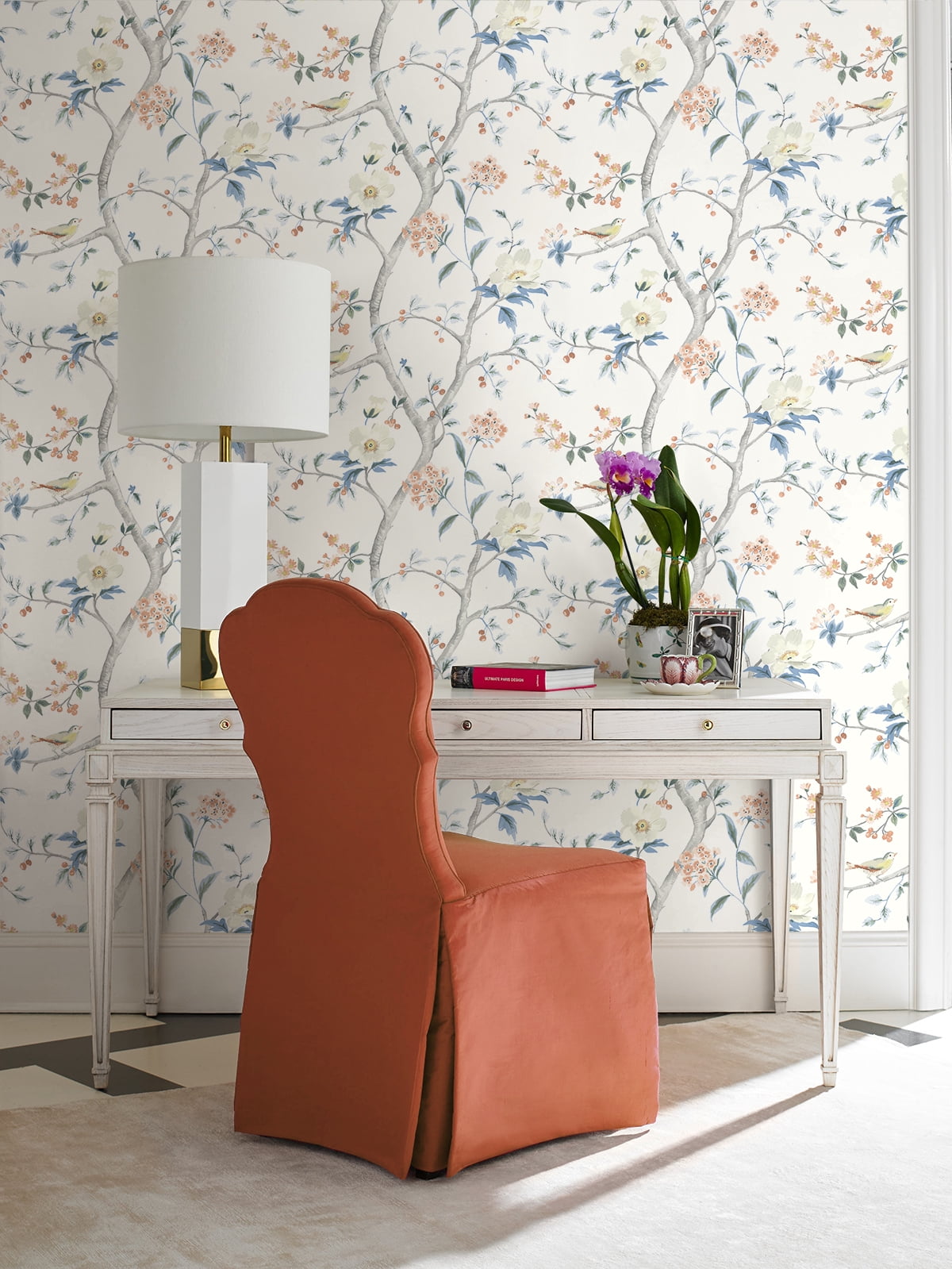 Lillian August Floral Trail Peel and Stick Wallpaper