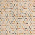 thumbnail image 1 of Ahgly Company Machine Washable Indoor Square Abstract Light Copper Gold Area Rugs, 5' Square, 1 of 7
