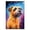 Border Terrier, variant on Gordon Setter Dog Starry Night Van Gogh Wall Art Canvas for Living Room Oil Painting Artwork Landscape Canvas Artwok for Living Room Bedroom Home Decorations Wall Decor Large