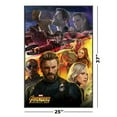 thumbnail image 3 of Avengers: Infinity War - Framed Movie Poster (Rocket & Groot & Loki & Star-Lord & Captain America & Black Widow...) (Size: 25" X 37") (Metallic Anthracite Plastic Frame), 3 of 6