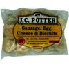 J.C. Potter Sausage Egg and Cheese Biscuits, 42 oz Bag, 20 Count Frozen
