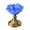 Blue, variant on Creative Flower Shaped Candlestick Retro Glazed Candle Holder Desk Decoration Copper Base