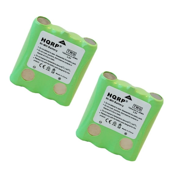HQRP TWO Batteries for Cobra FRS130, FRS132, FRS220, FRS235, FRS250, FRS300, PR950-DX