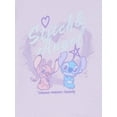 thumbnail image 2 of Lilo & Stitch Girls Graphic T-Shirt and Wide Leg Fleece Pant Outfit Set, 2-Piece, Sizes 4-16, 2 of 3