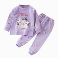 thumbnail image 4 of Gibobby Boy Outfits Fall Winter Printed Cute Printed Long Sleeve Outwear Clothing Sets 1T 2T 3T 4T Toddler Boys Outfit Sets(18-24 Months,Purple), 4 of 4