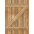 thumbnail image 5 of 23"W x 33"H TimberCraft Four 5 3/8" Boards Spaced Board-n-Batten Shutters w/Z-Bar, Rough Sawn Western Red Cedar (Per Pair), 5 of 13