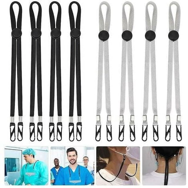 y Mask Strap, Mask Holder Mask Chain Adjustable Length Windproof Rope 8pcs