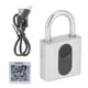 thumbnail image 2 of Candado Bluetooth con huella dactilar inteligente, conjunto de bloqueo de aplicación de teléfono para dormitorio y almacén, 2 of 5