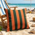 thumbnail image 2 of Outdoor Waterproof Pillow Covers,Easy to Clean Stripes Decoratives for Patio Couch Sofa Garden Sofa Bedroom 17.72x17.72 Inch, 2 of 6