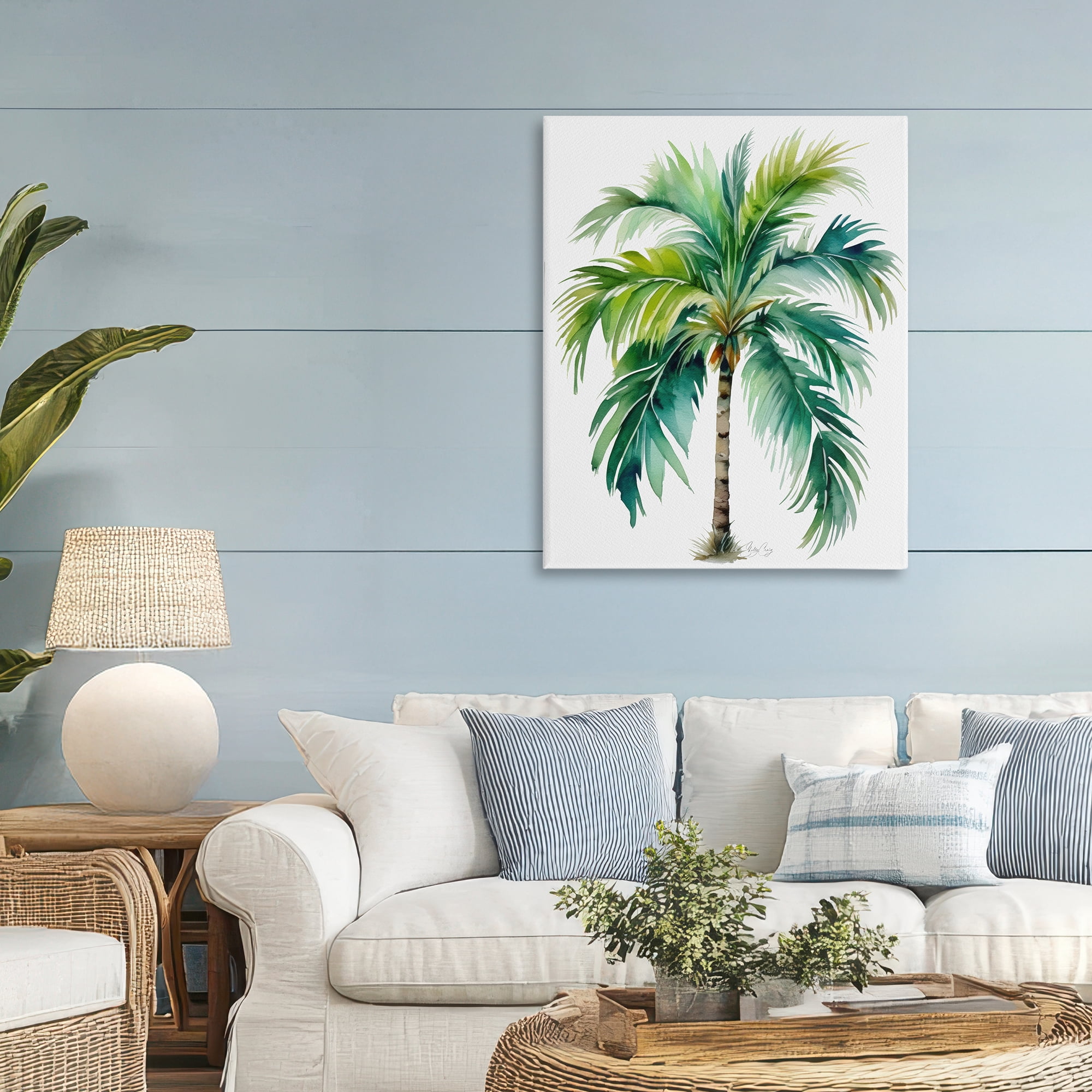 Stupell Industries Lagoon Majesty Palm Canvas Wall Art, design by Shelly Craig