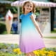 thumbnail image 2 of Girls 2025 Summer Dresses Summer Dress Sleeveless Gradient Casual Sundress Lightweight and Breathable for Ages 3-8 Years ,Sie:160, 2 of 8