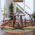 thumbnail image 3 of Texas Star Vintage Round Area Rug 6Ft Washable Circle Rugs for Bathroom Office, Berry Sage Green Brown Wooden Non-Slip Carpet Floor Mats Indoor Outdoor Carpet Runner Aesthetic Home Decor, 3 of 8