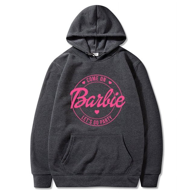 Barbie Let S Go Printed Pattern Ebay Plus Fleece Sweatshirt Hoodie