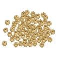 thumbnail image 2 of 200Pcs Daisy Spacer Beads DIY 4mm for Jewelry Making Findings Rings Headband Gold, 2 of 8