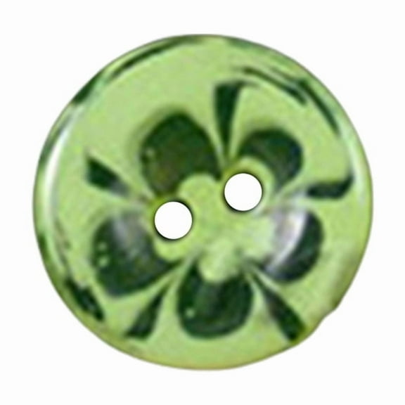 Ruanlalo 100Pcs 14mm Button Mixed Color Flower Resin 2 Holes Scrapbooking Mini Round Buttons for Crafting