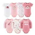 thumbnail image 6 of The Peanutshell Newborn Layette Gift Set for Baby Girls, 23 Essential Pieces, Pink Rainbow Safari Animals, 0-3 Months, 6 of 8