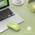thumbnail image 2 of Mouse Inalámbrico JOYACCESS J 2.4G Delgado y Silencioso 5 DPI Verde Claro, 2 of 7