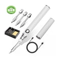 thumbnail image 1 of Soldador Inalámbrico Portátil Recargable Usb Con 3 Puntas blanco, 1 of 4