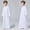 White, variant on Xiaowennn Arabic Thobe Thobe Long Sleeve Hooded Embroidery Kaftan Robe With Zipper Up For Boys Girls Kids Shirts