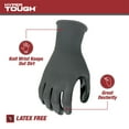 thumbnail image 4 of (2 pack) Hyper Tough 3 Pack, Nitrile Grip Gloves, Gray, Latex Free, Large, 4 of 12