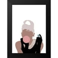 thumbnail image 1 of Artographie Studio 14x18 Black Modern Framed Museum Art Print Titled - Bubblegum Girl, 1 of 4