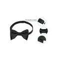 thumbnail image 3 of INSPIRE CHIC Men's Solid Color Self-tied for Formal Wedding Party Tuxedo Bow Ties Black One Size, 3 of 5