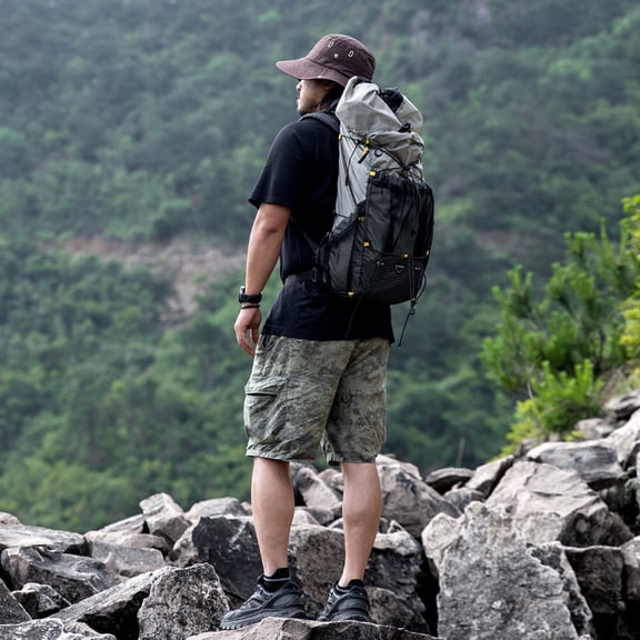 Outdoor Mountaineering Bag 35L Hiking Large Capacity Backpack