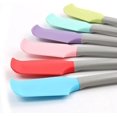 thumbnail image 4 of Espátulas de silicona suave para mezclar, accesorios de cocina, utensilios de cocina, masa, alimentos, latas, frascos, repostería, pasteles, herramientas (multicolor), espátula pequeña, gruesa y, 4 of 6