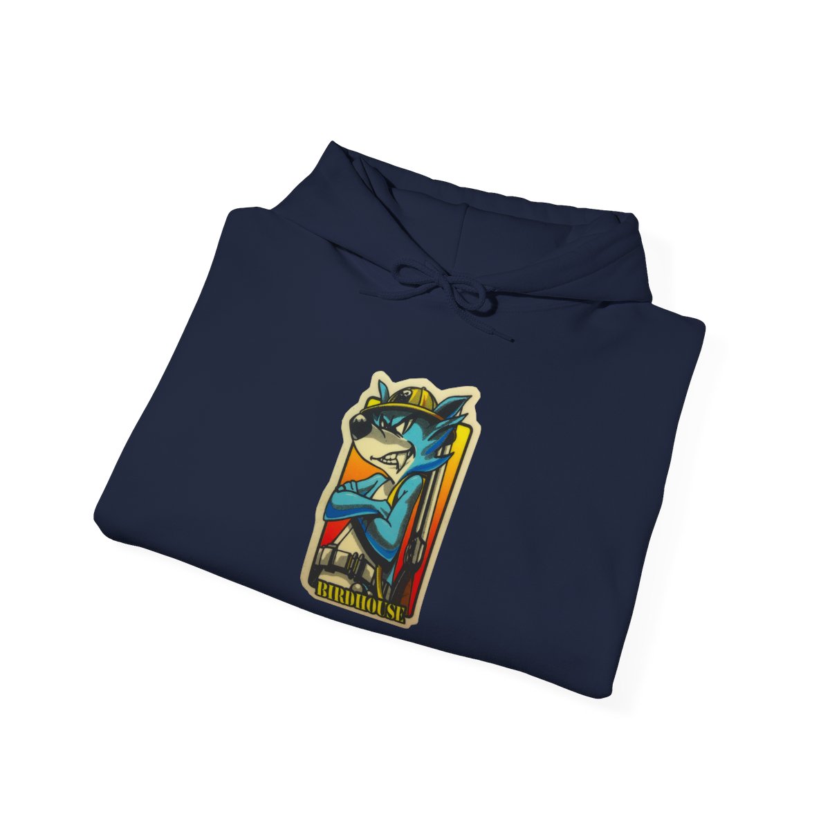 Birdhouse Wolf Skateboarding Vintage Retro 90s Skate Hoodie Design