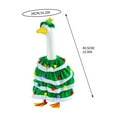 thumbnail image 2 of Zawou Porch Goose Christmas Outfit Festive Hat and Dress with Bells and Pom Poms for Holiday Lawn or Indoor Decoration, 2 of 5