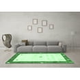 thumbnail image 3 of Ahgly Company Indoor Round Abstract Emerald Green Contemporary Area Rugs, 8' Round, 3 of 4