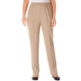 thumbnail image 4 of Woman Within Plus Size Tall Knit Hassle-Free Pull-On Elastic-Waist Pants, 4 of 5