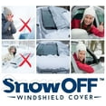 thumbnail image 3 of 2pcs 360 All-Weather Sunshade Ice Covers, Car Windshield Snow Cover, Ice & Wiper Protector, Car Sunshade with Suction Cup, Cover for Cars, SUV, Black+White, 3 of 7