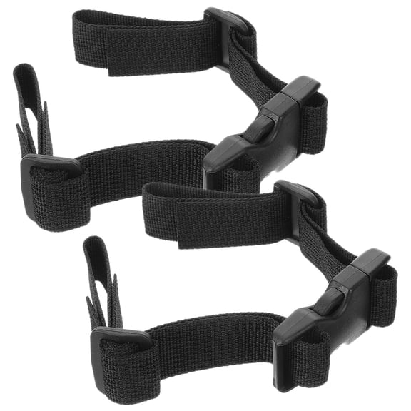 BESTOYARD 2Pcs Portable Black Accordion Back Support Strap for Daily Use