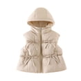 thumbnail image 4 of Mifsaly Toddler Girls Hooded Puffer Vest Warm Sleeveless Winter Jacket Sweet Bowknot Full Zip Windproof Outerwear for Fall Casual Playwear, 4 of 9