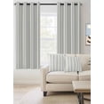 thumbnail image 2 of Sage Green Striped Blackout Curtains 84 Inches Long for Bedroom, Sage Green White Stripes Farmhouse Thermal Insulated Room Darkening Black Out Window Curtain Panels Grommet Drapes for Living Room, 2 of 8
