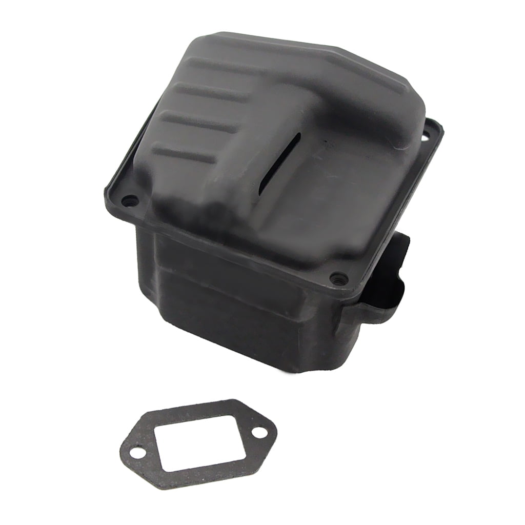 Dualoai Lawn Mower Part - Muffler Dual Port Exhaust Wt Gasket for 44 46 MS44 MS46