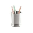 thumbnail image 4 of mDesign Stainless Steel Bathroom Cup, Toothbrush Holder, Tumbler, Brushed/Chrome, 4 of 5