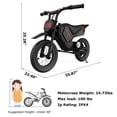 thumbnail image 7 of HOVERMAX Electric Dirt Bike, 150W Electric Motorcycle 10MPH Max Speed, Ride On Toys motocross for Kids, 7 of 7
