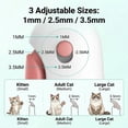 thumbnail image 4 of LWVITH Cat Nail Clipper with Adjustable 3-Size Trimming Hole & Hidden Nail File | Safe Toenail Trimmer for Kittens & Indoor Cats | Anti-Splash Claw Cutter for Grooming, 4 of 7