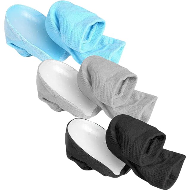 LAICAIW Rizzsoles Hauteur Max Semelles, Rizzsoles Hauteur Max Chaussettes, Coussinets de Talon en Silicone Invisible pour Femmes Hommes (Couleur : 3-2 2.5cm)