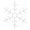 thumbnail image 1 of Decoración de copos de nieve iluminados para exteriores, celebraciones, 36 cm, LED, 1 of 2