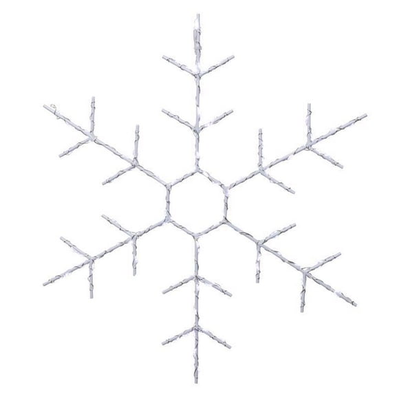 Decoración de copos de nieve iluminados para exteriores, celebraciones, 36 cm, LED