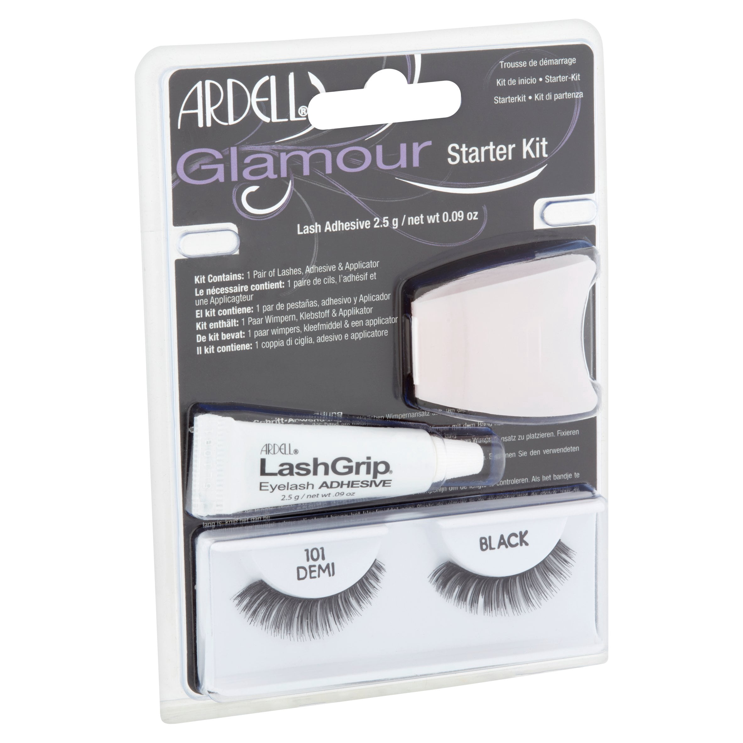 Ardell Glamour 101 Demi Black Starter Kit, 0.09 Oz