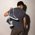 thumbnail image 3 of CROWN BIG TIME NAVY Men’s high top canvas shoes (8), 3 of 3